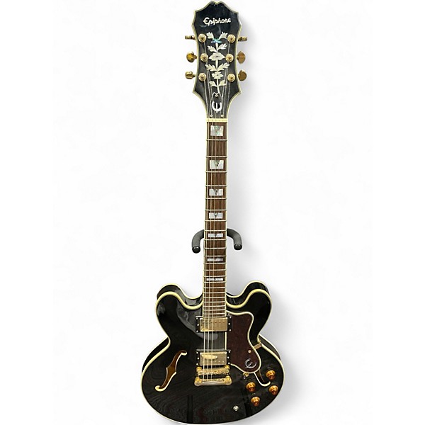 Used Epiphone Sheraton II  Black Hollow Body Electric Guitar