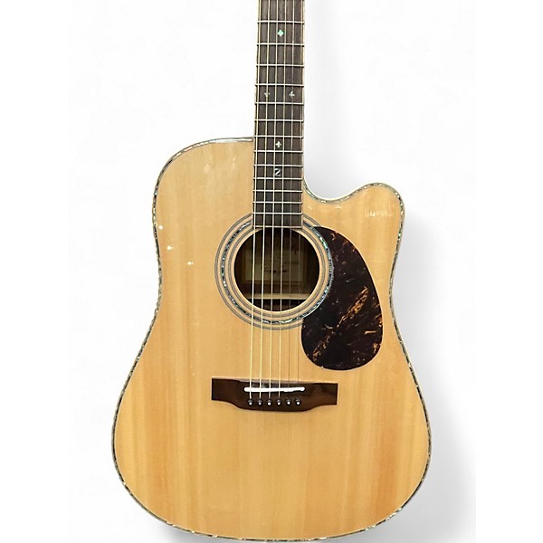 Used Zager ZAD-900CE Natural Acoustic Electric Guitar