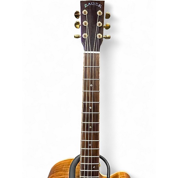 Used Zager ZAD-900CE Natural Acoustic Electric Guitar