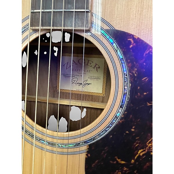 Used Zager ZAD-900CE Natural Acoustic Electric Guitar