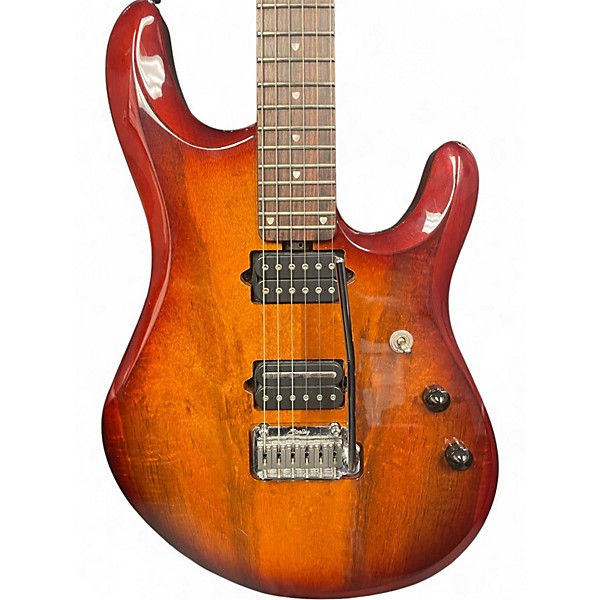 Used Sterling by Music Man JP100 KOA Sienna Sunburst Solid Body Electric Guitar