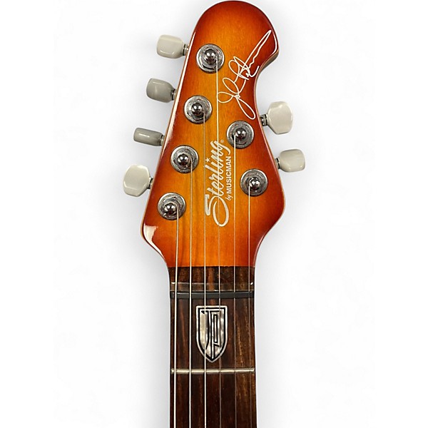 Used Sterling by Music Man JP100 KOA Sienna Sunburst Solid Body Electric Guitar