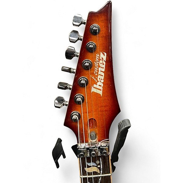 Used Ibanez RG8570Z J CUSTOM Brown Sunburst Solid Body Electric Guitar