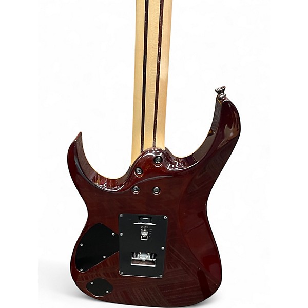 Used Ibanez RG8570Z J CUSTOM Brown Sunburst Solid Body Electric Guitar