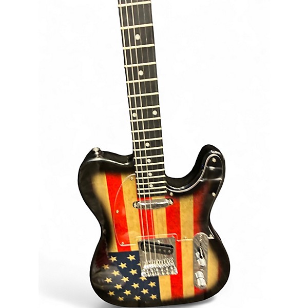 Used Leo Jaymz TELECASTER Custom Graphic Solid Body Electric Guitar