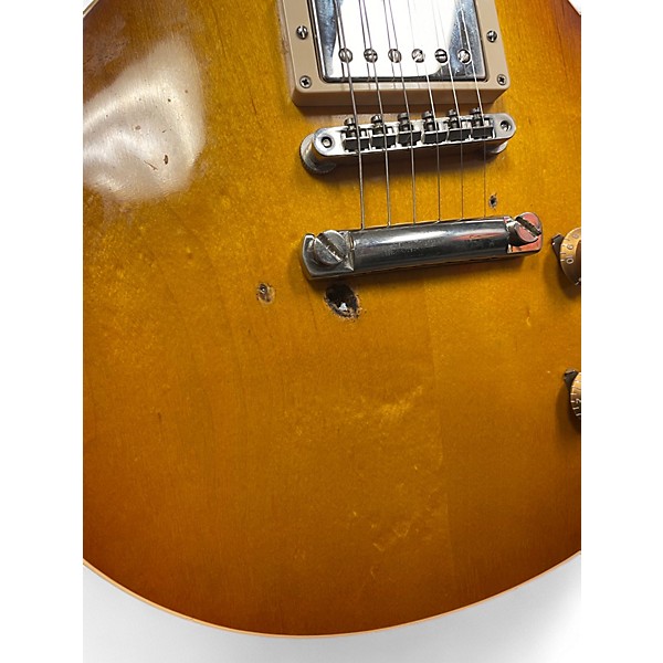Vintage 2001 Gibson 1958 Reissue Les Paul Tobacco Burst Solid Body Electric Guitar