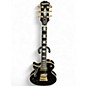 Used Epiphone Les Paul Custom Left Handed Ebony Electric Guitar thumbnail
