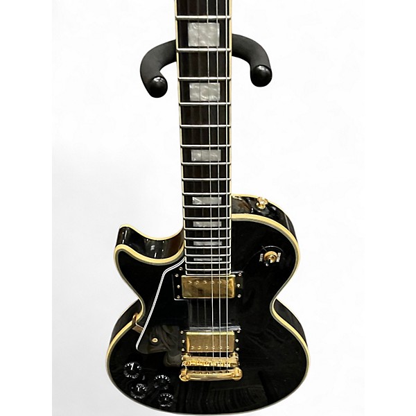 Used Epiphone Les Paul Custom Left Handed Ebony Electric Guitar