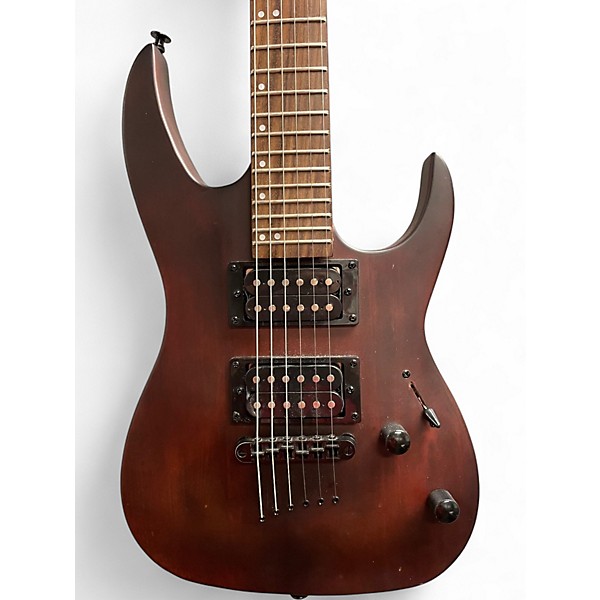 Used Mitchell MM100 Mini Walnut Solid Body Electric Guitar