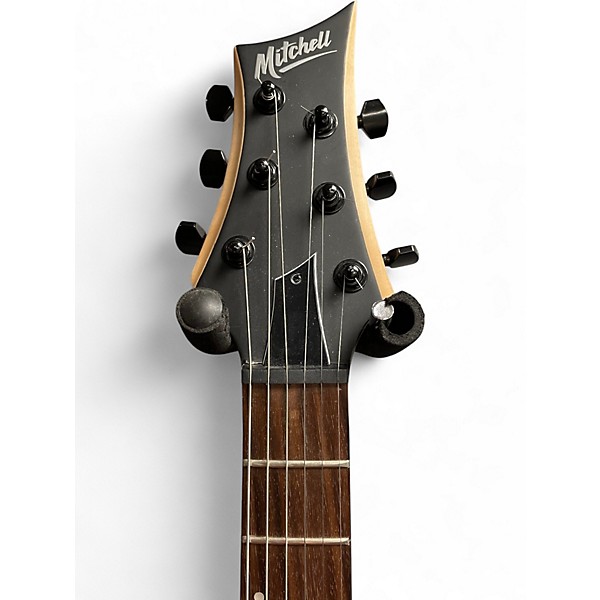 Used Mitchell MM100 Mini Walnut Solid Body Electric Guitar