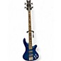 Used Schecter Guitar Research Stiletto Extreme 4 String Blue Electric Bass Guitar thumbnail