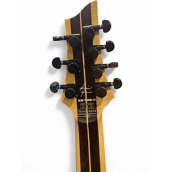 Used Schecter Guitar Research KM7 MKII KEITH MERROW SIGNATURE Natural Solid Body Electric Guitar