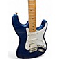 Used Fender  Standard Stratocaster HSS Electron Blue Metallic Solid Body Electric Guitar thumbnail
