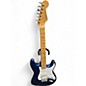 Used Fender  Standard Stratocaster HSS Electron Blue Metallic Solid Body Electric Guitar