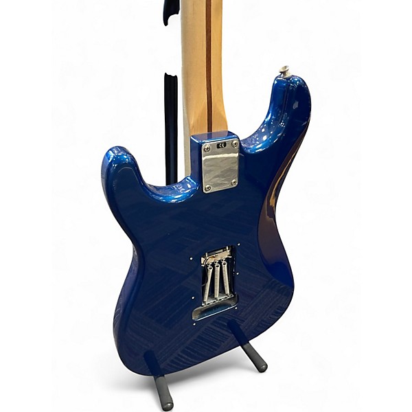 Used Fender  Standard Stratocaster HSS Electron Blue Metallic Solid Body Electric Guitar