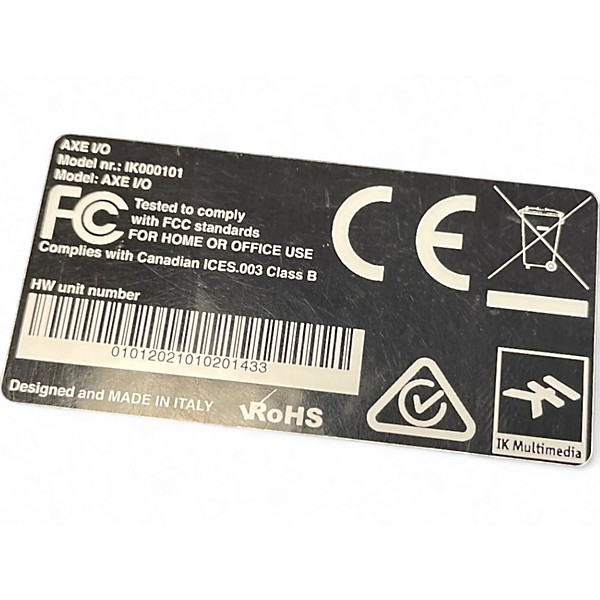 Used IK Multimedia AXE I/O Audio Interface