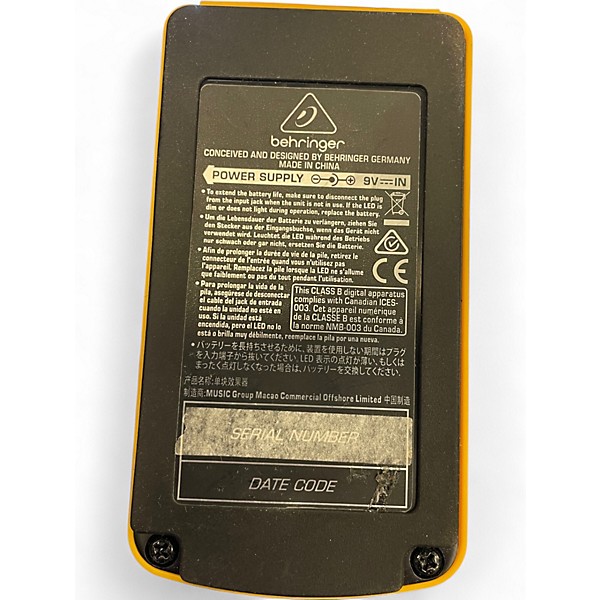 Used Behringer UC200 Stereo Chorus Effect Pedal