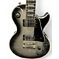 Used Epiphone Les Paul Custom Black and Silver Solid Body Electric Guitar