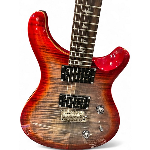 Used PRS SE Custom 24 Crimson Red Burst Solid Body Electric Guitar