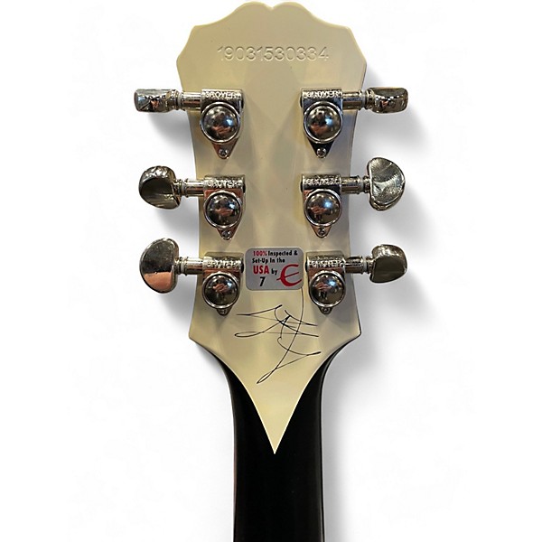 Used Epiphone Jared James Nichols Signature "Blues Power" Black Solid Body Electric Guitar