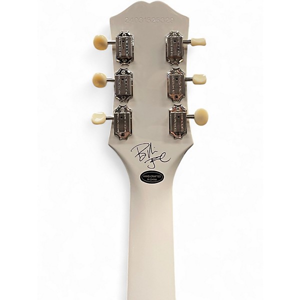 Used Epiphone Billy Joe Les Paul Junior White Solid Body Electric Guitar