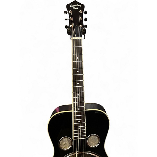 Used Recording King RR36 Black Resonator Guitar