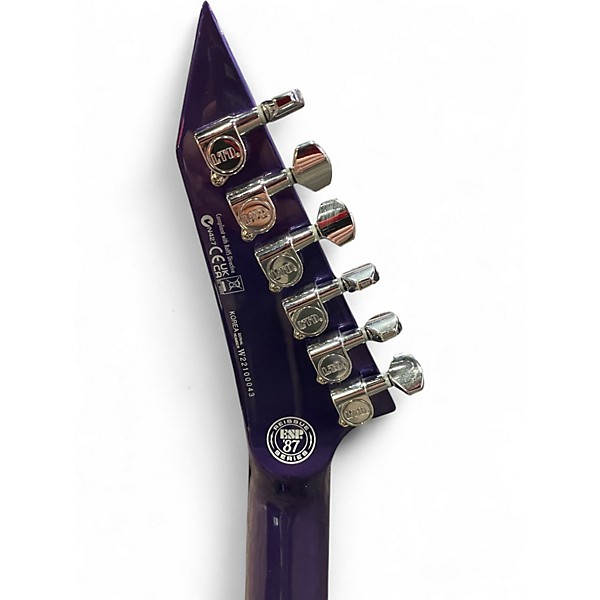 Used Ltd M-1 Custom '87 Metallic Purple Solid Body Electric Guitar