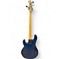 Used Sterling by Music Man Sub 4 Trans Blue Electric Bass Guitar