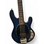 Used Sterling by Music Man Sub 4 Trans Blue Electric Bass Guitar