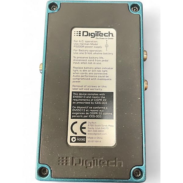 Used DigiTech DigiVerb Effect Pedal