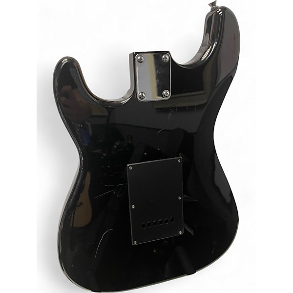 Used Stadium Strat Style Black Solid Body Electric Guitar