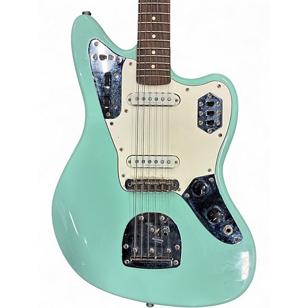 Used 2013 Squier Vintage Modified Jaguar Surf Green Solid Body Electric Guitar