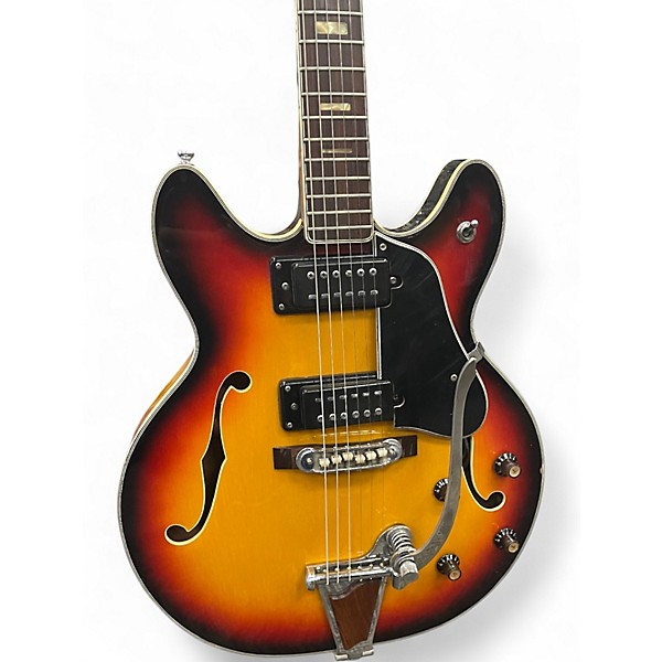Used Magnum Semi Hollow Sunburst Hollow Body Electric Guitar