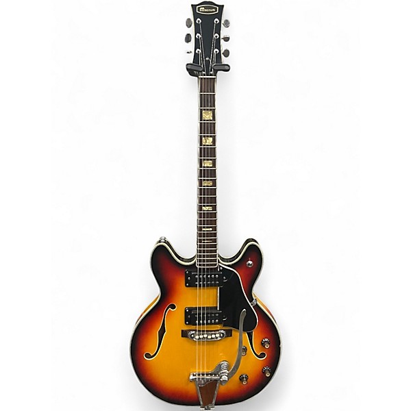 Used Magnum Semi Hollow Sunburst Hollow Body Electric Guitar