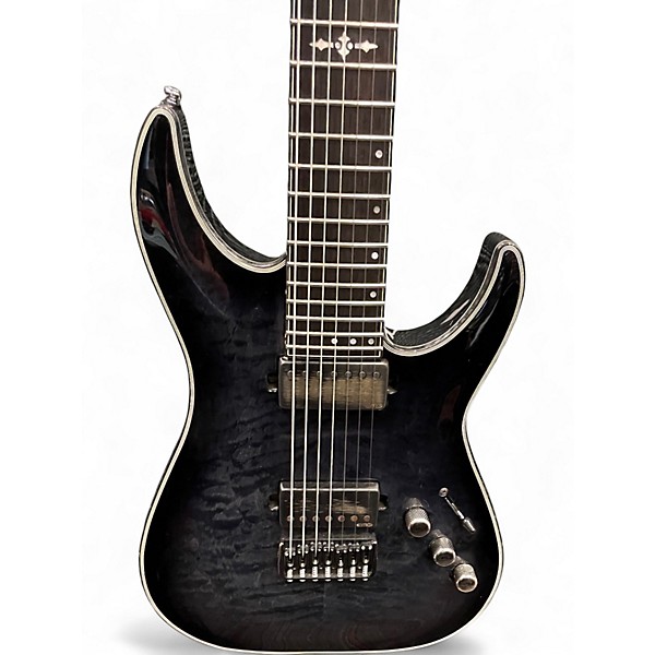 Used Schecter Guitar Research Hellraiser C7 Hybrid 24 Trans Gray Solid Body Electric Guitar