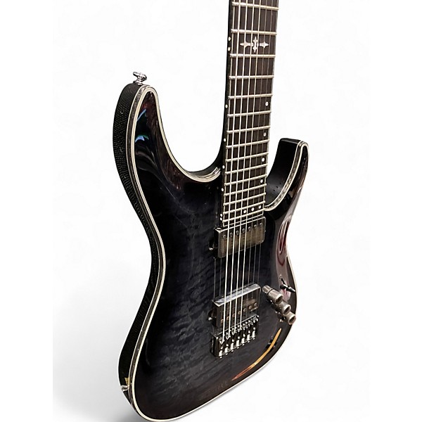 Used Schecter Guitar Research Hellraiser C7 Hybrid 24 Trans Gray Solid Body Electric Guitar