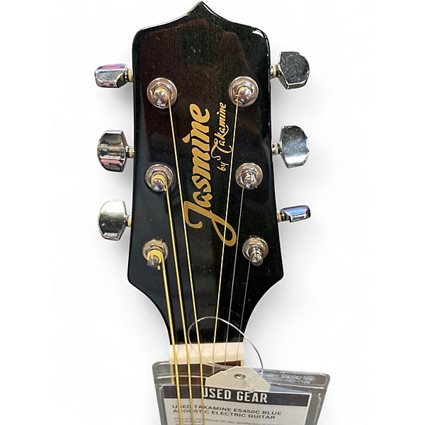 Used Takamine es450c Blue Acoustic Electric Guitar