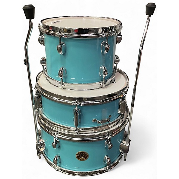 Used TAMA 4 Piece Club Jam Aqua Blue Drum Kit