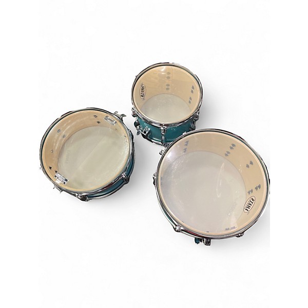 Used TAMA 4 Piece Club Jam Aqua Blue Drum Kit
