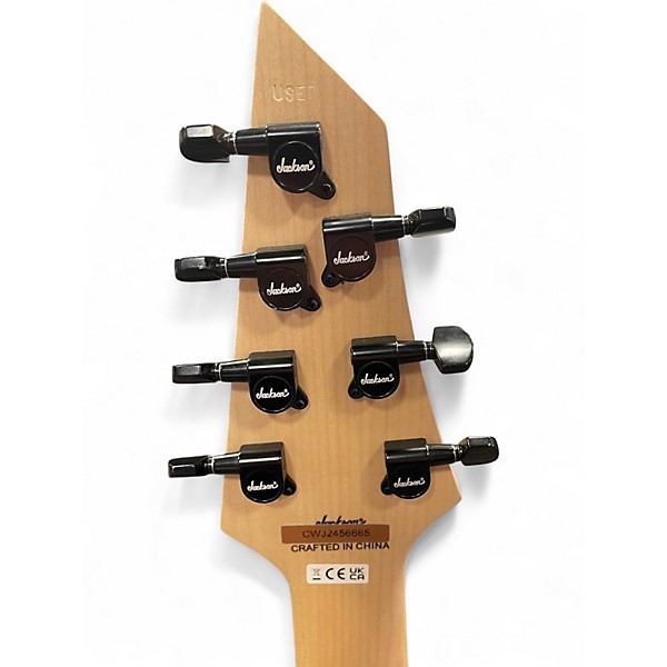 Used Jackson JS22-7 Dinky 7 String Black Solid Body Electric Guitar