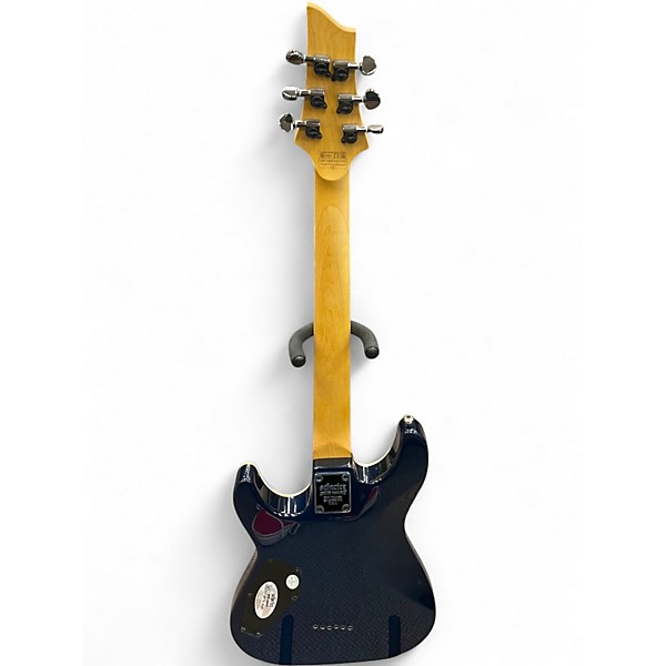Used Schecter Guitar Research Omen Extreme 6 Blue Burst Solid Body Electric Guitar