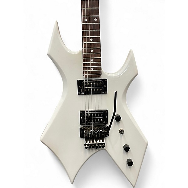 Used 1980s B.C. Rich Warlock White Solid Body Electric Guitar