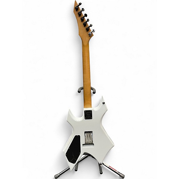 Used 1980s B.C. Rich Warlock White Solid Body Electric Guitar