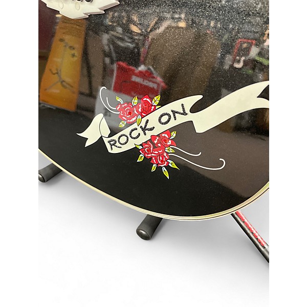 Used Esteban Crystal Heart Black Acoustic Guitar