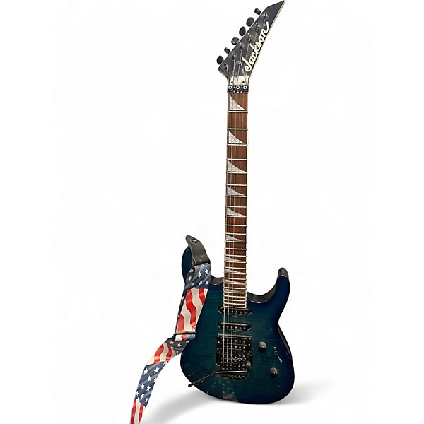 Used Jackson DK2 Dinky Blue Burst Solid Body Electric Guitar