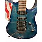 Used Jackson DK2 Dinky Blue Burst Solid Body Electric Guitar