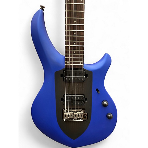 Used Sterling by Music Man JOHN PETRUCCI MAJ100 Blue Solid Body Electric Guitar