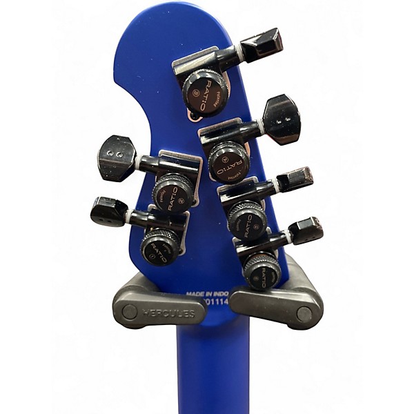 Used Sterling by Music Man JOHN PETRUCCI MAJ100 Blue Solid Body Electric Guitar