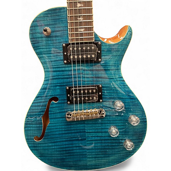 Used 2020s PRS Zach Myers Signature SE Trans Blue Solid Body Electric Guitar
