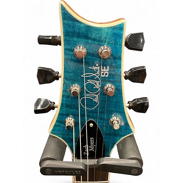 Used 2020s PRS Zach Myers Signature SE Trans Blue Solid Body Electric Guitar